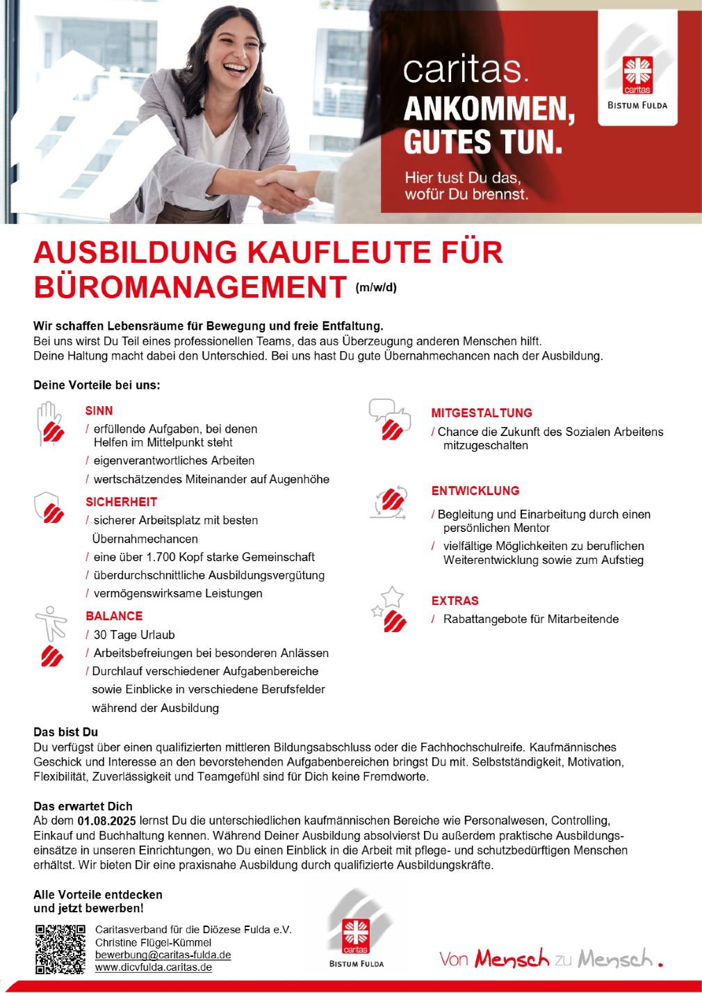 Ausbildung Kaufleute für Büromanagement (m/w/d) 