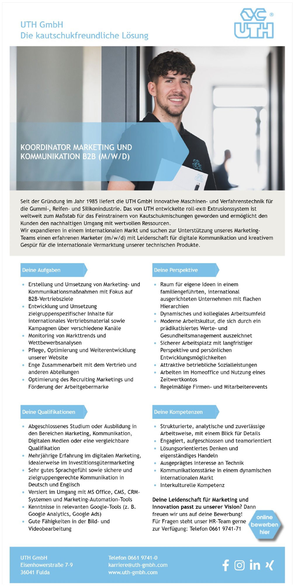 Koordinator Marketing & Kommunikation B2B (m/w/d)