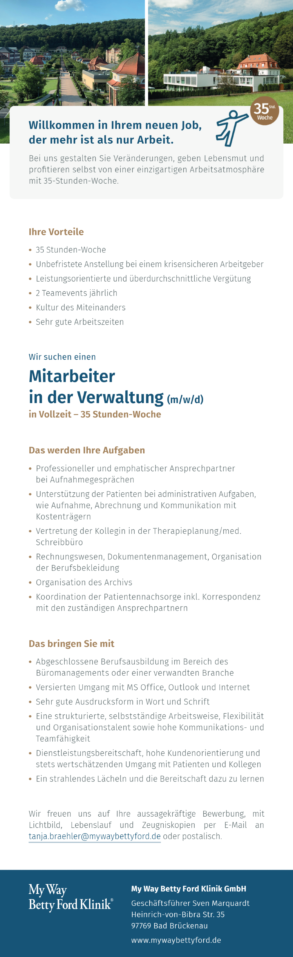 Mitarbeiter in der Verwaltung (m/w/d)