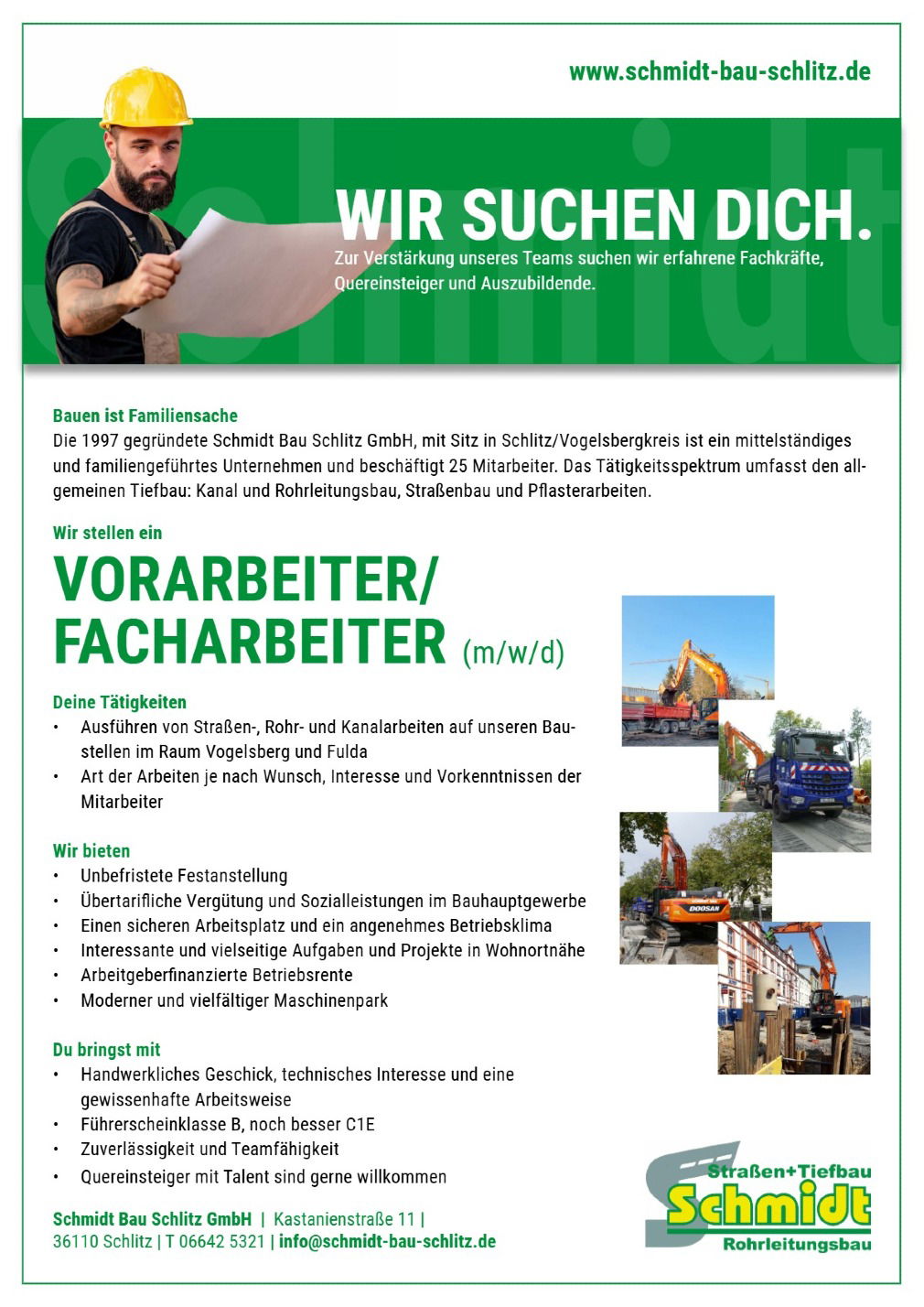 Vorarbeiter/Facharbeiter (m/w/d) 