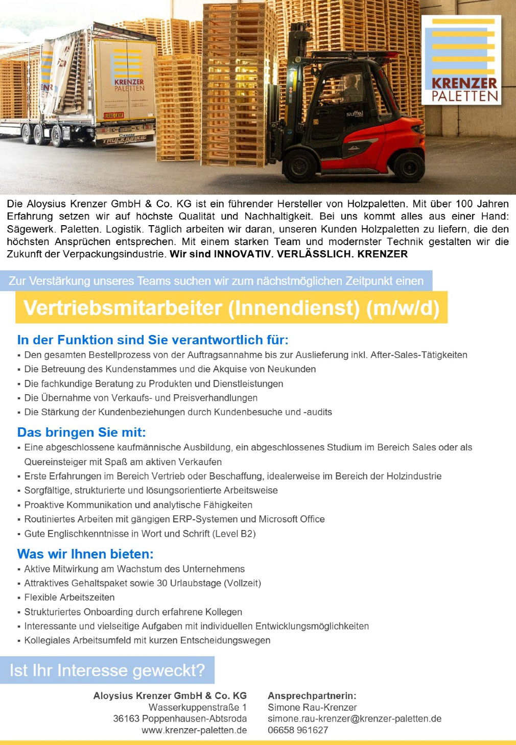 Vertriebsmitarbeiter (Innendienst) (m/w/d)