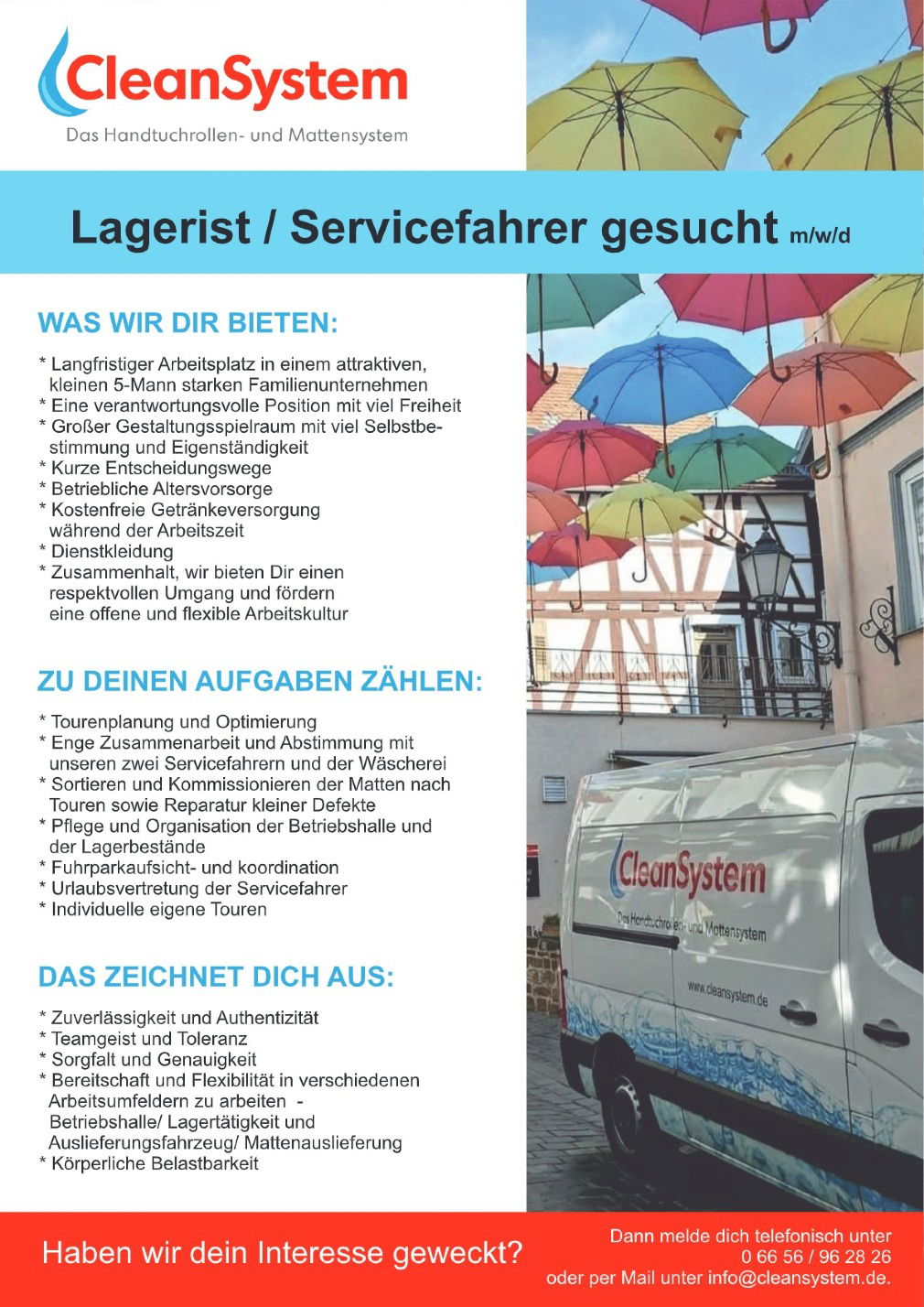 Lagerist/ Servicefahrer (m/w/d)