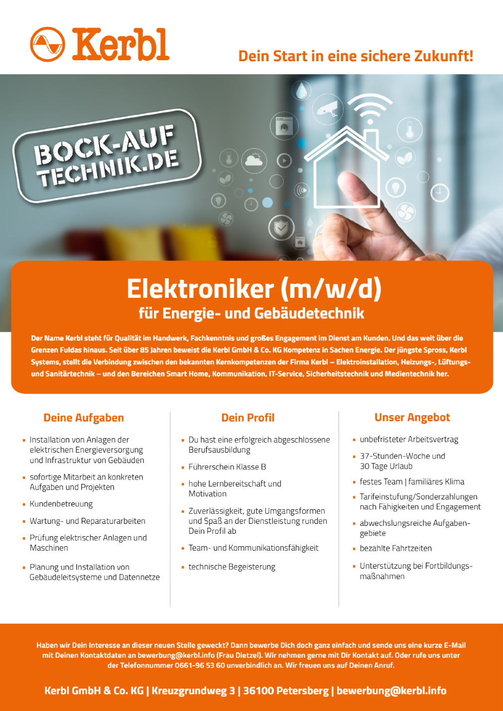 Elektroniker (m/w/d) für Energie- und Gebäudetechnik