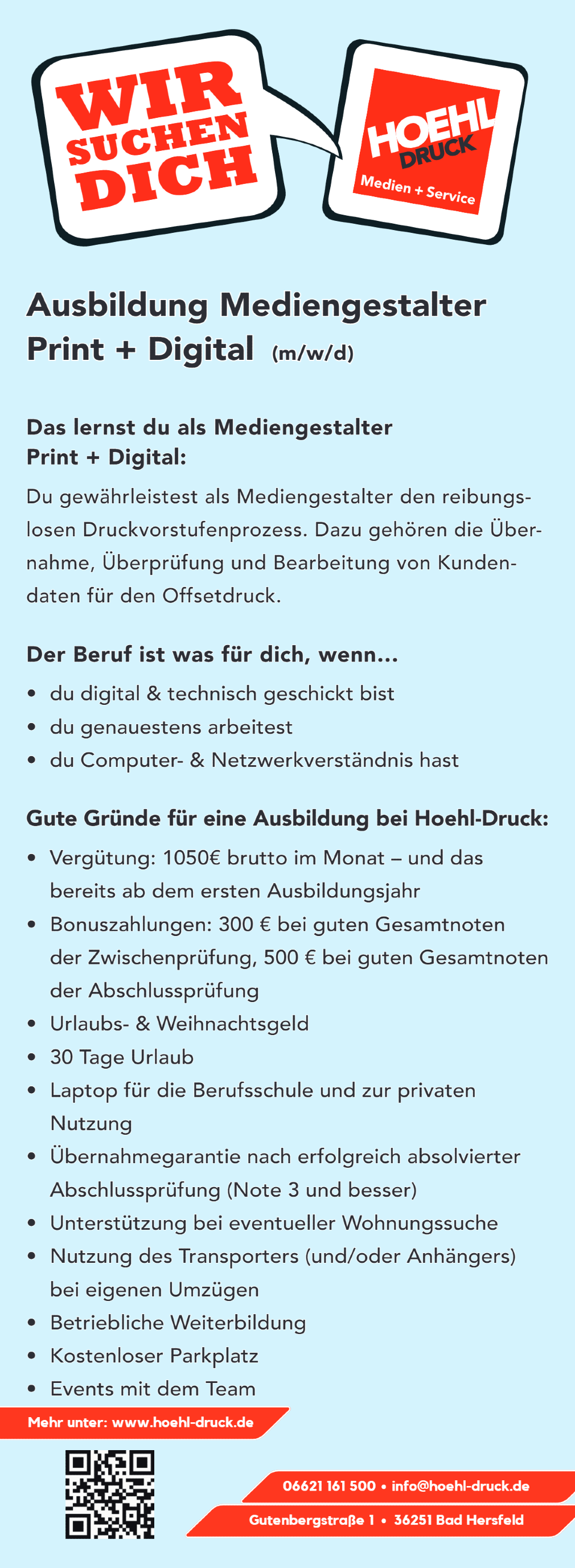 Ausbildung Mediengestalter Print + Digital (m/w/d)