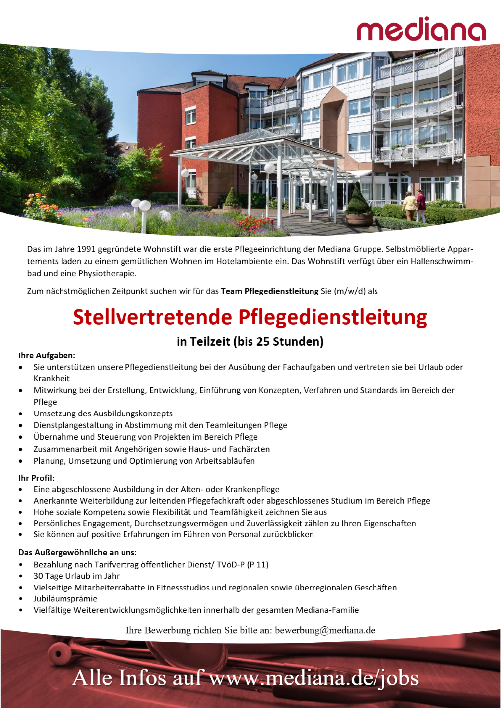 Stellvertretende Pflegedienstleitung (m/w/d)