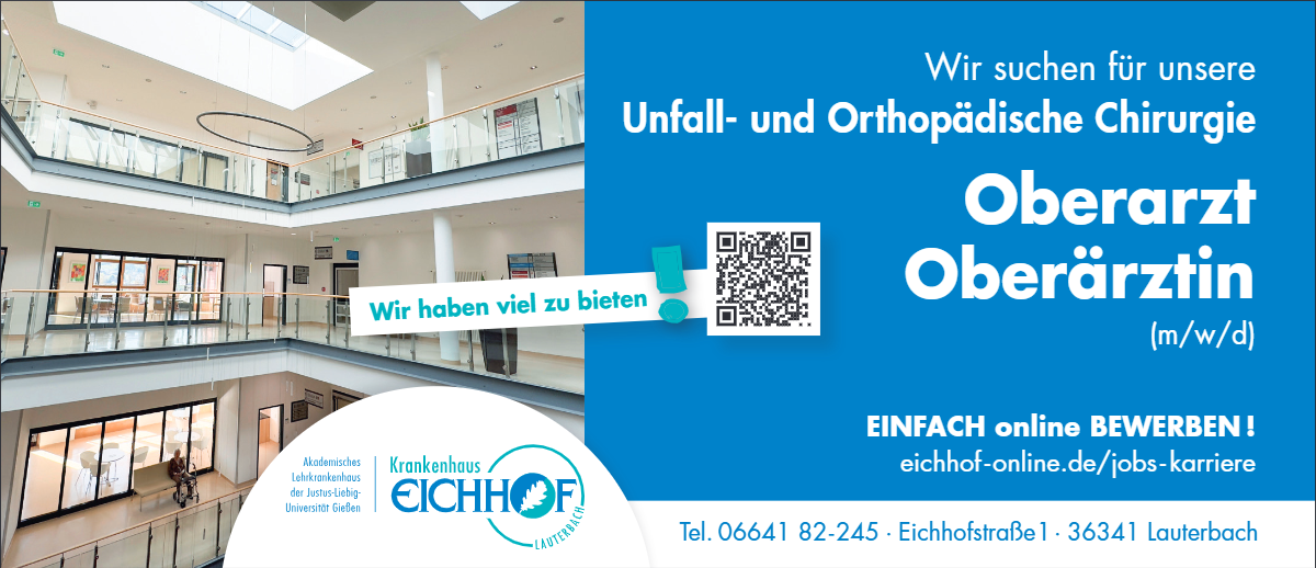 Oberarzt / Oberärztin (m/w/d)