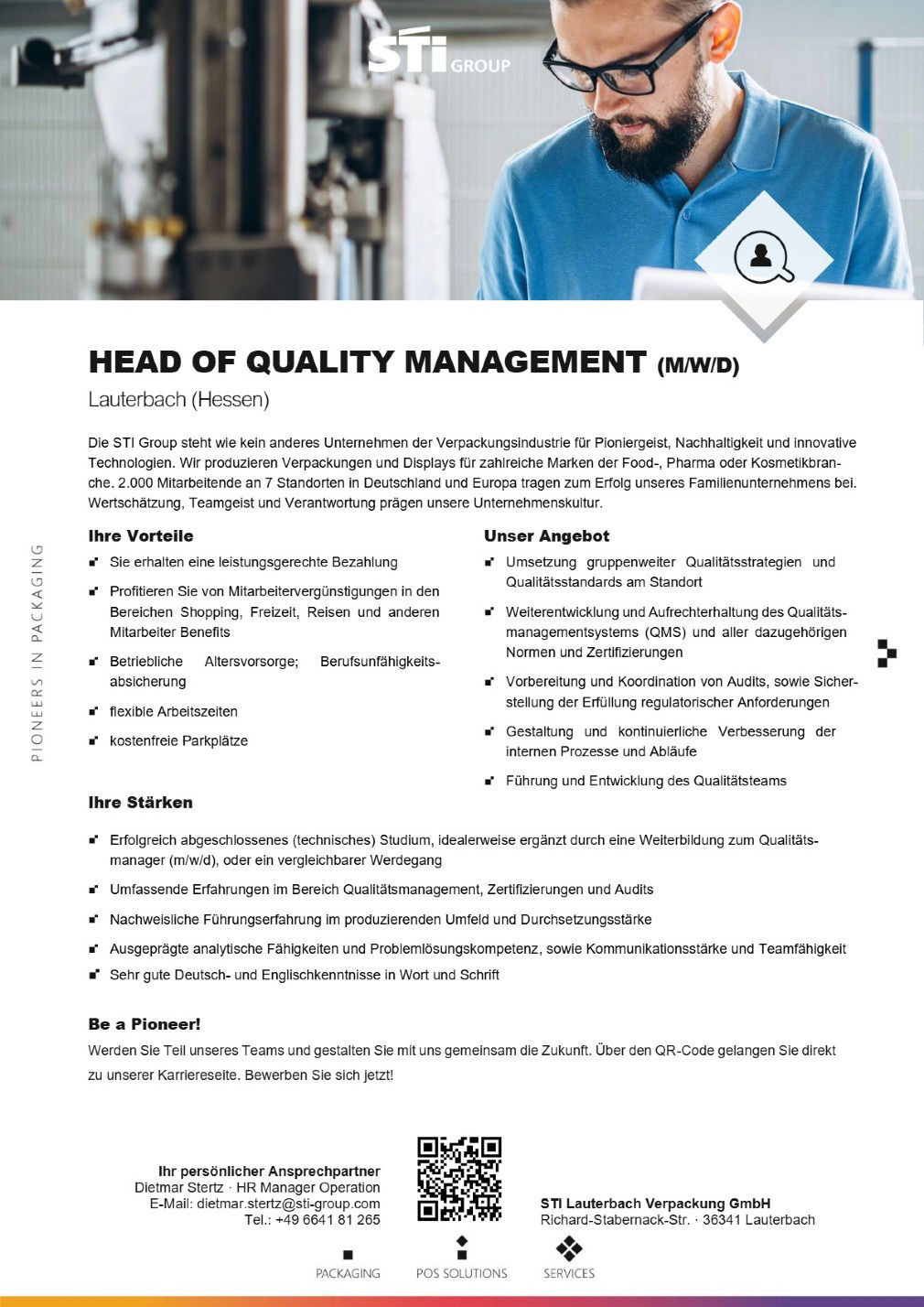 Head of Quality Management (m/w/d)