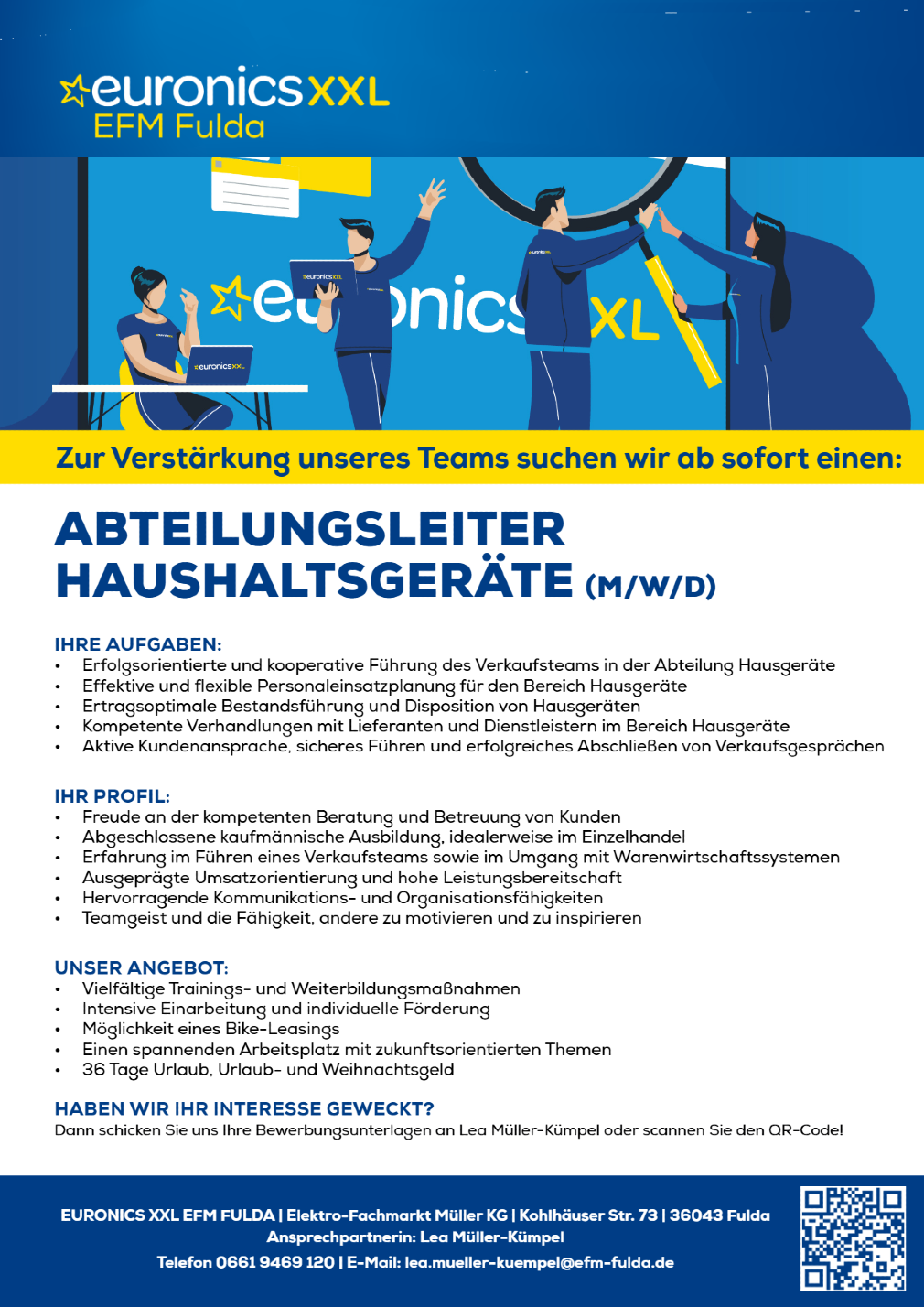 Abteilungsleiter Haushaltsgeräte (m/w/d)