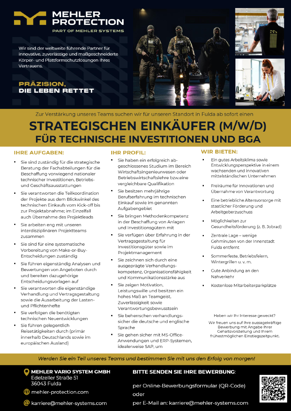 Strategischer Einkäufer (m/w/d) für technische Investitionen und BGA