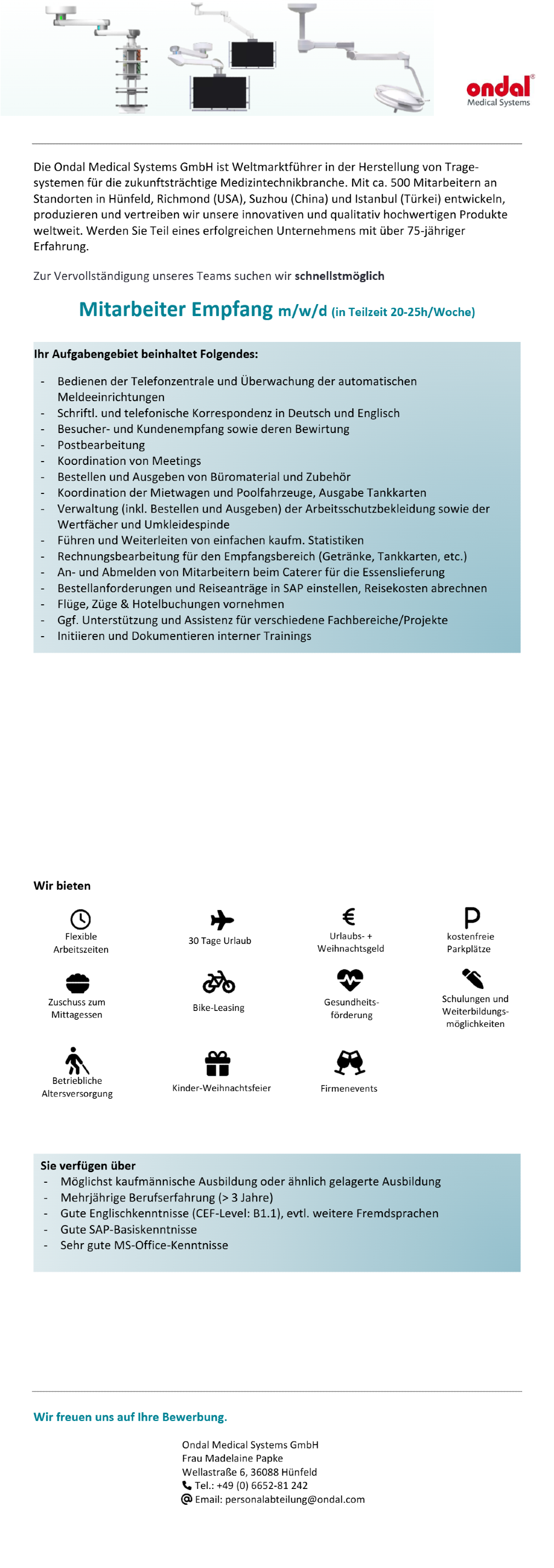 Mitarbeiter Empfang (m/w/d)