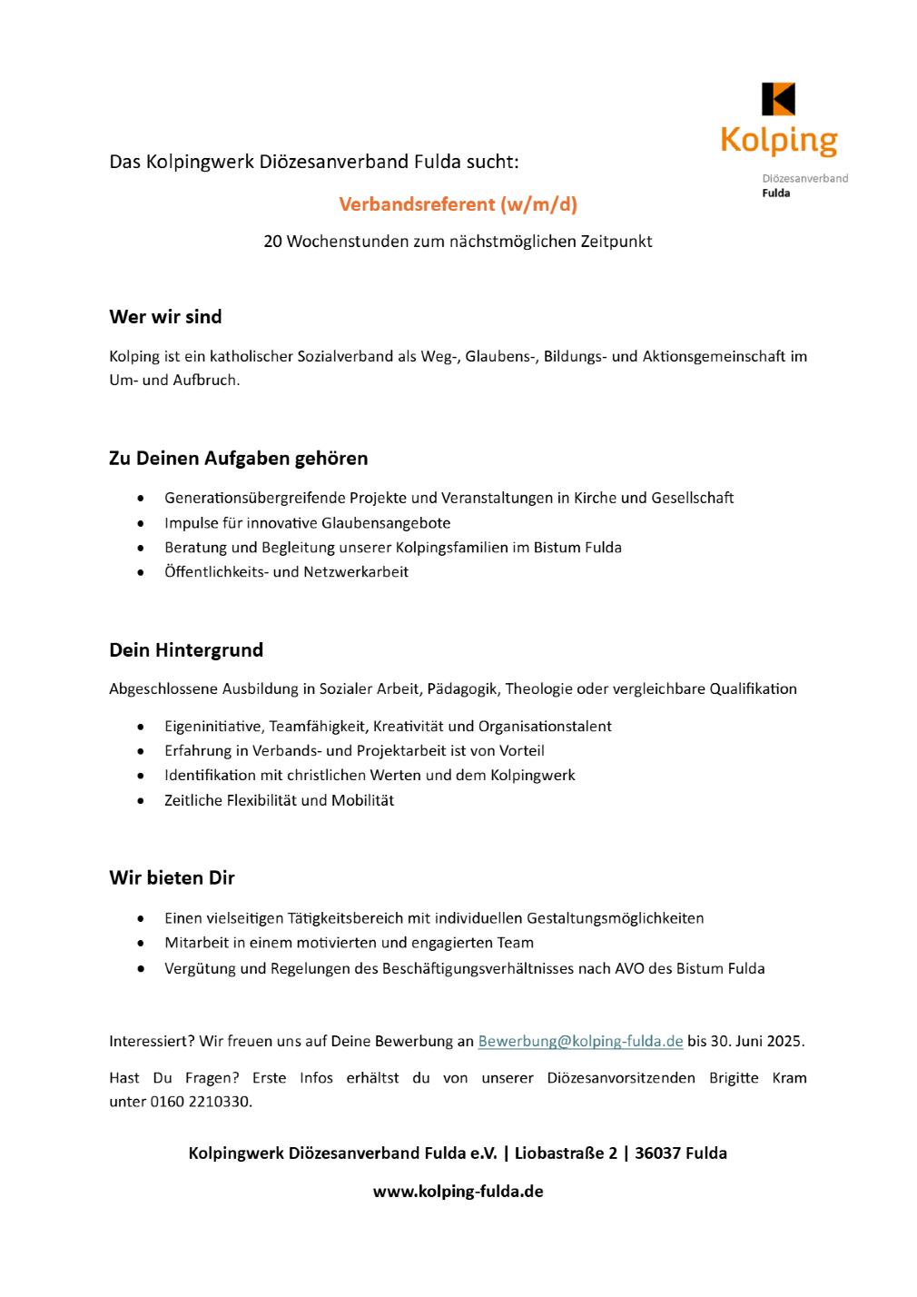 Verbandsreferent (m/w/d)