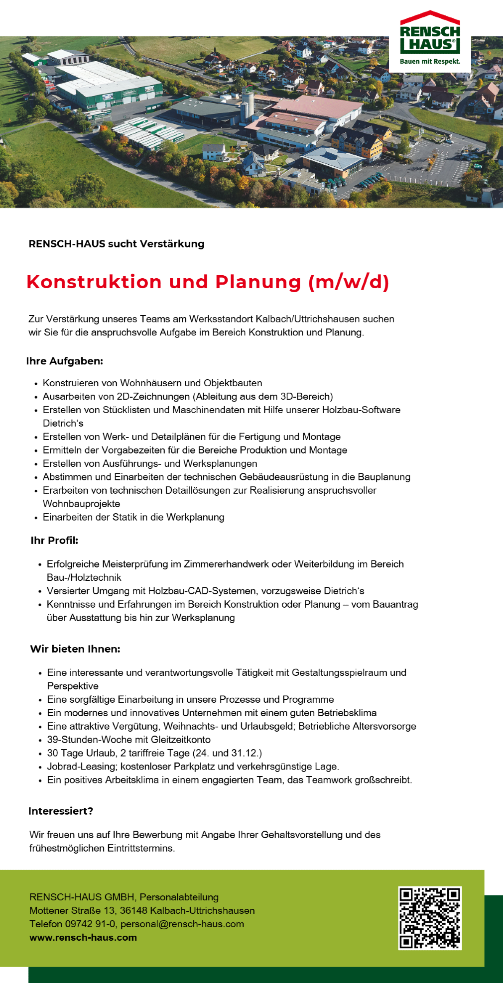 Konstruktion und Planung (m/w/d)