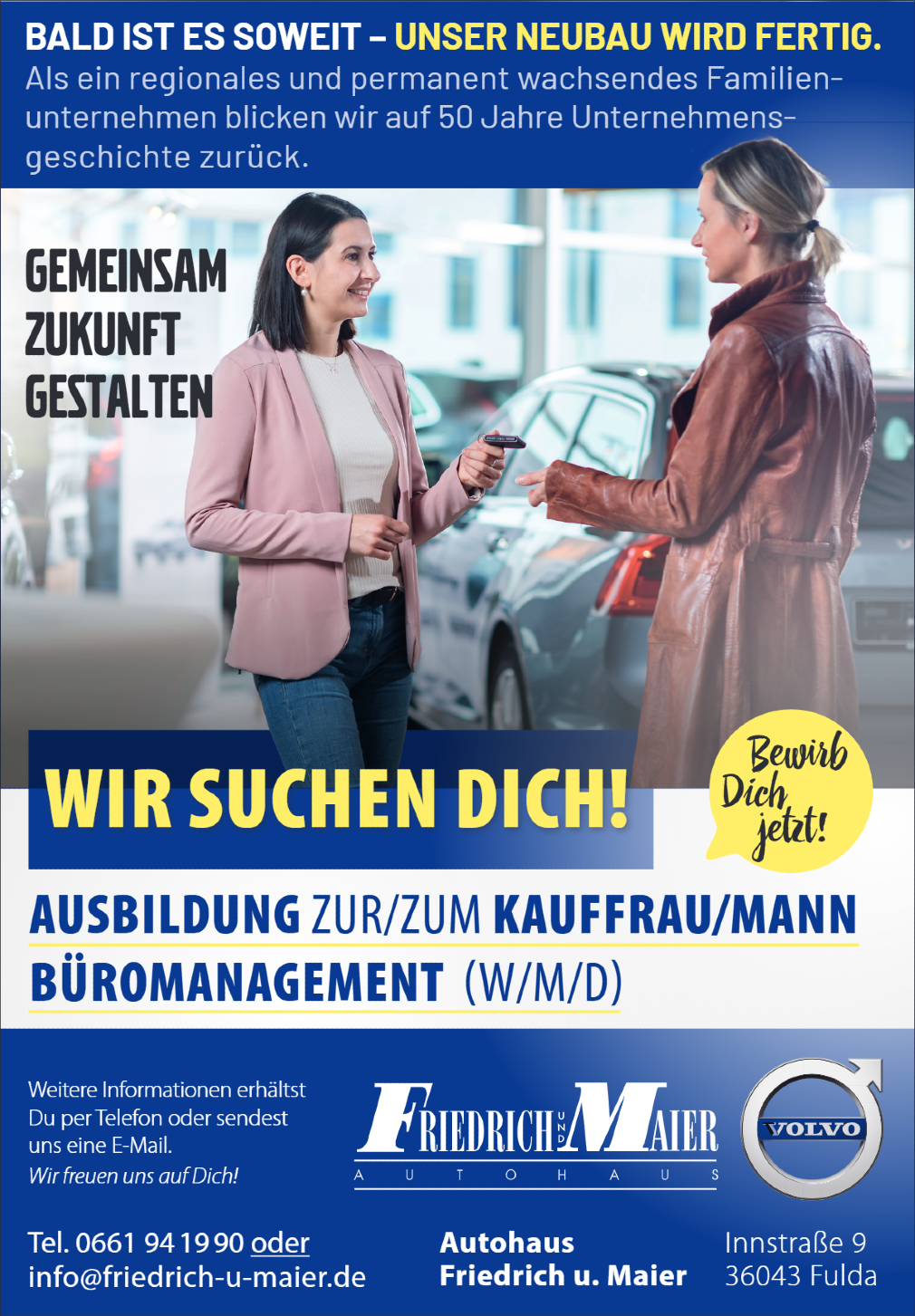 Ausbildung zur/zum Kauffrau/mann Büromanagement (m/w/d)