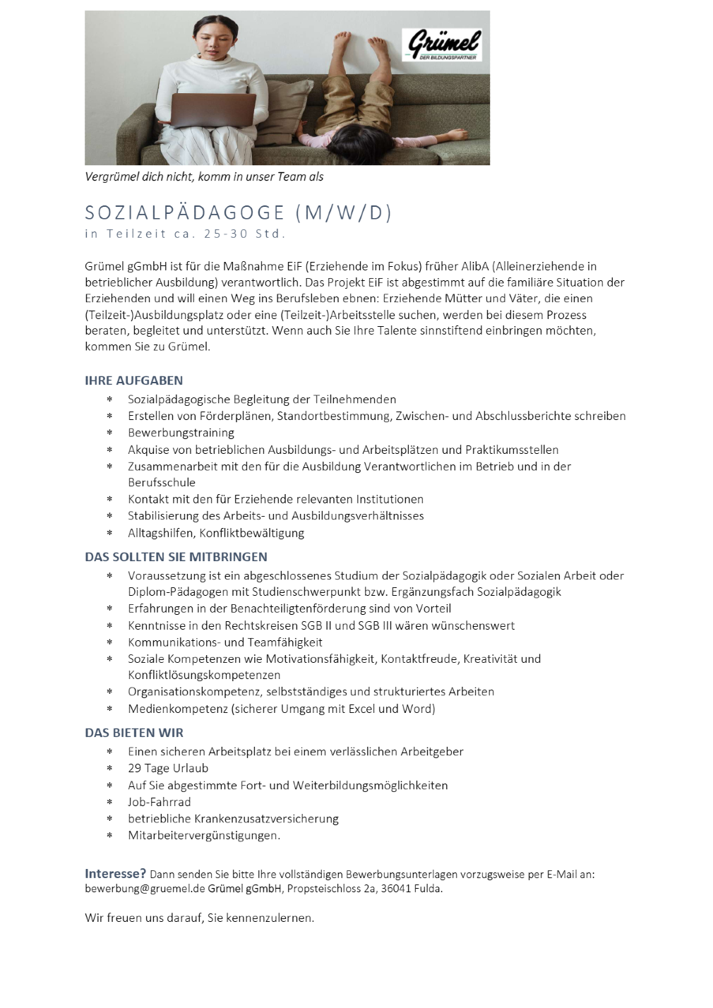 Sozialpädagoge (m/w/d)