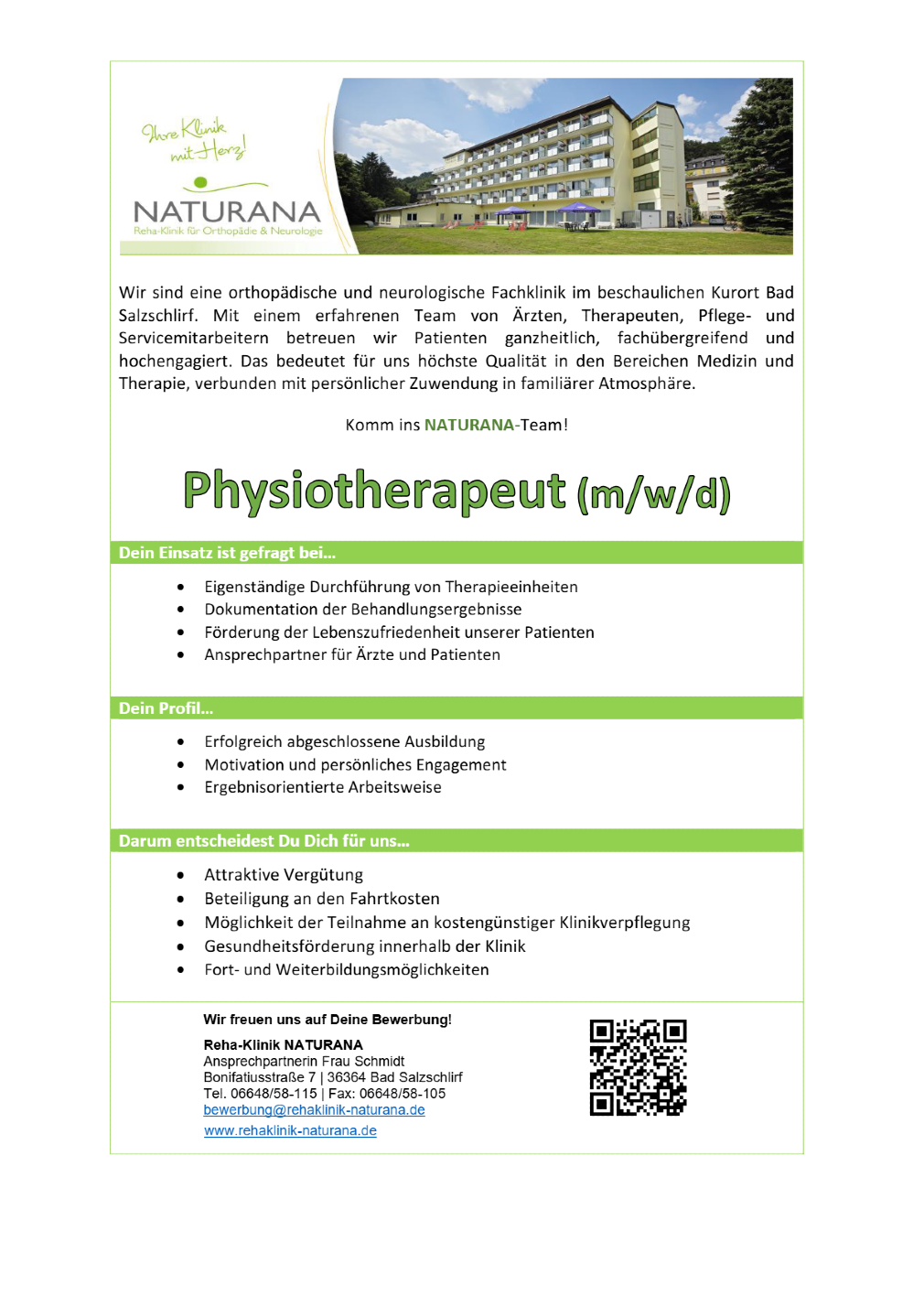 Physiotherapeut (m/w/d)