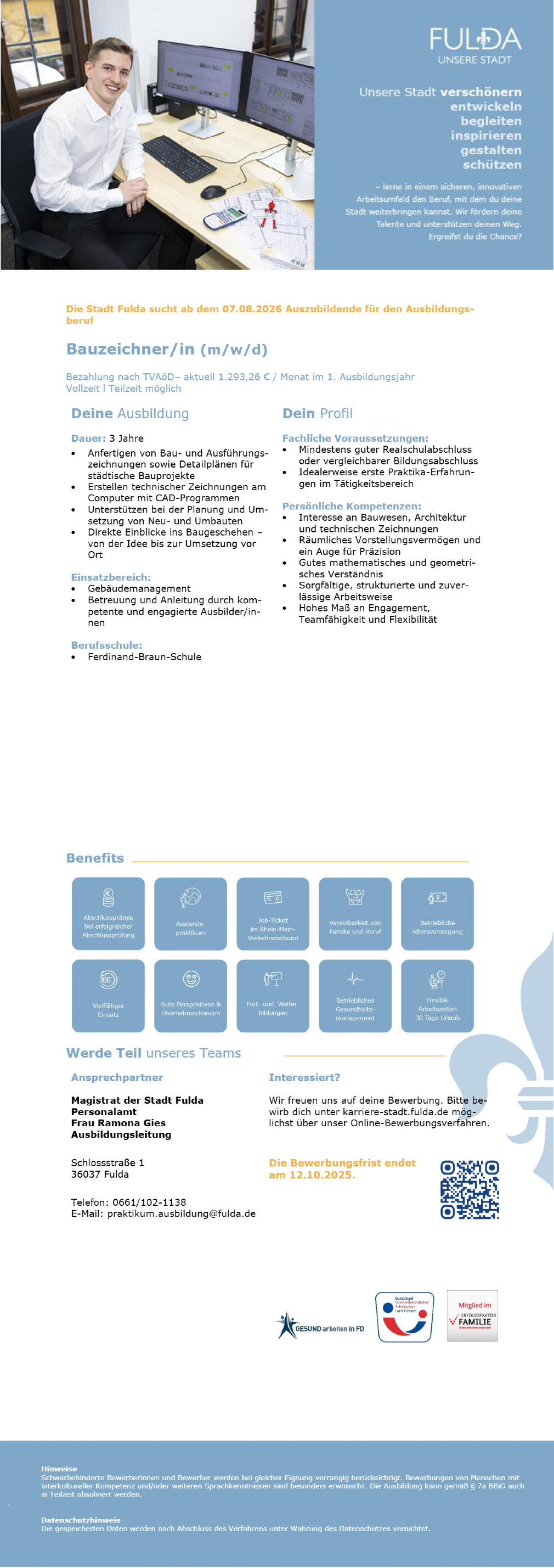 Ausbildung zum Bauzeichner/in (m/w/d)