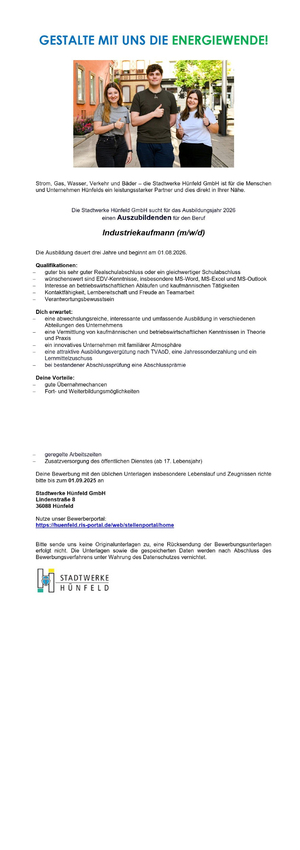 Ausbildung zum Industriekaufmann (m/w/d)