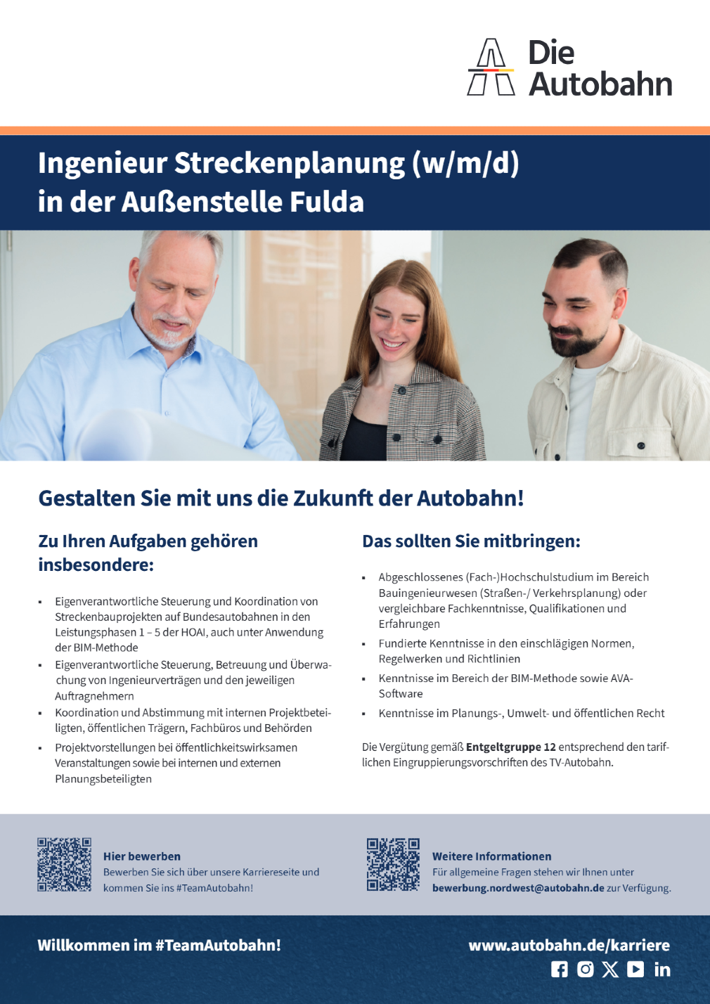 Ingenieur oder Ingenieurin Streckenplanung (m/w/d)