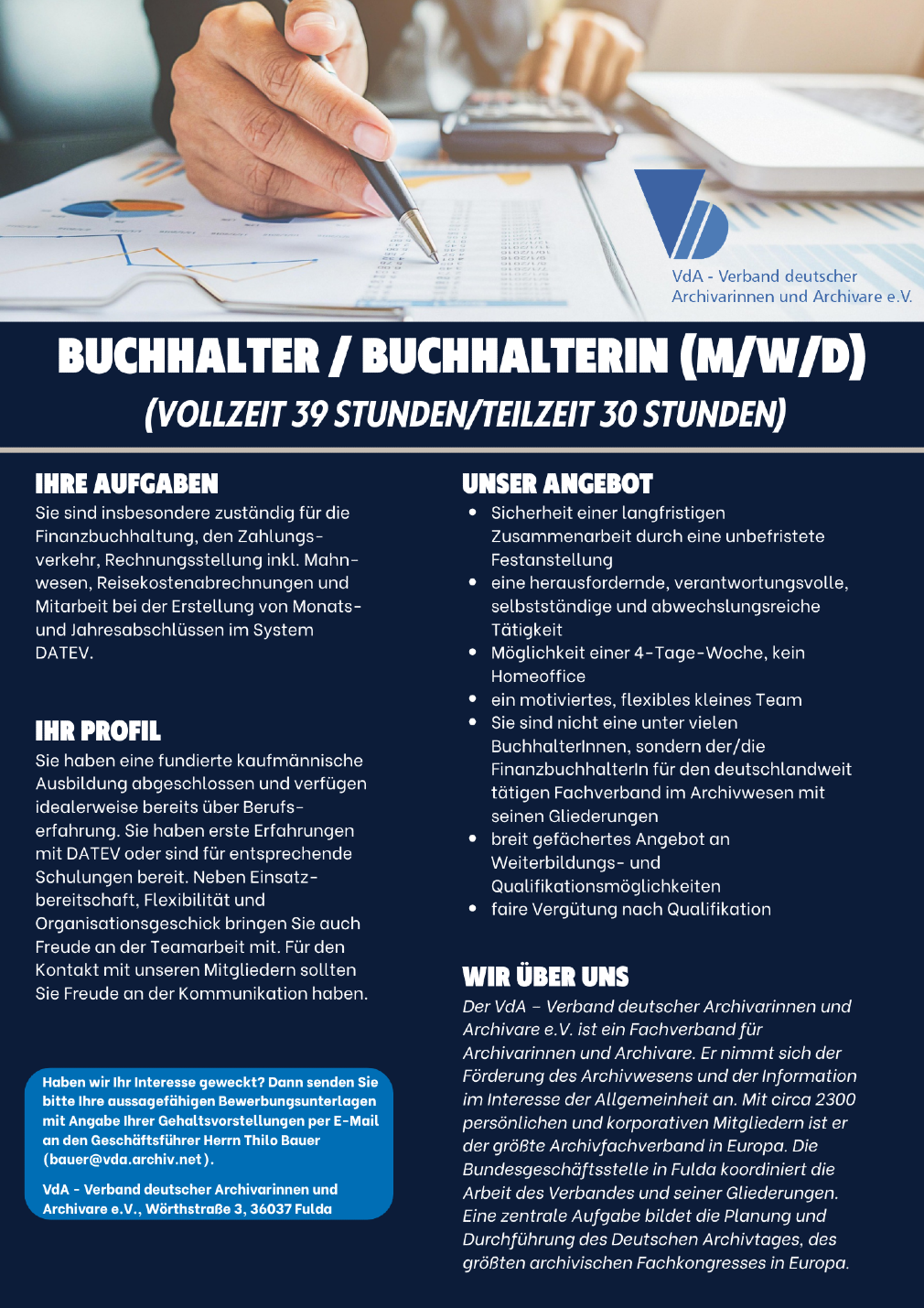 Buchhalter/Buchhalterin (m/w/d)