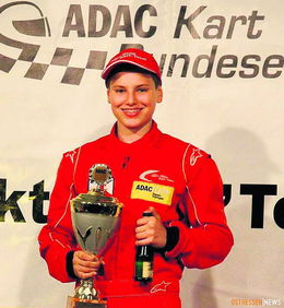 Elias SAUERBIER aus Künzell Deutscher „ADAC“-Kart-Meister