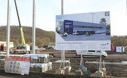 Logistikzentrum von Logicor am Ententeich wächst in die Höhe