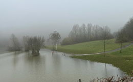 Für die Sicherheitsprüfung mehr Wasser im Haune-Stausee