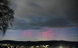 Ein seltenes Spektakel am Himmel über Osthessen: Polarlichter am Sonntag