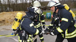 Zusammenspiel zwischen Feuerwehr und DRK klappt einwandfrei