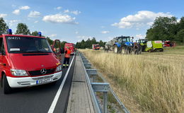 Schnelle Löscharbeiten - Landstraße bei Jossa kurzzeitig gesperrt