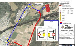 Vollsperrung Radweg R1 und R7 zwischen Eichhof und An der Unterau