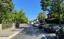 Am Zentralfriedhof: Kaum ein Weiterkommen auf der Künzeller Straße