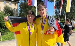 Leon Stehl und Tom Wolf holen Gold mit dem Nationalteam