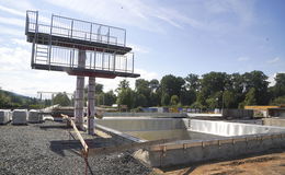 Arbeiten mehr als im Zeitplan: Es geht voran bei der Freibad-Modernisierung