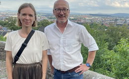 Anna Cavazzini und Markus Hofmann unterwegs im Landkreis