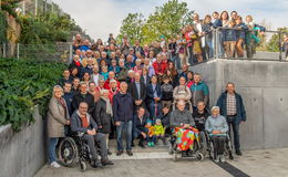 Einweihung des neuen Fußwegs "Überm Engelshaus"