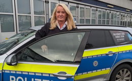 Anette Kunst als neue Leiterin der Polizeistation Hanau II ins Amt eingeführt