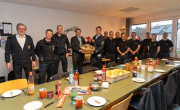 Frühstück auf der Feuerwache mit Oberbürgermeister Dr. Heiko Wingenfeld