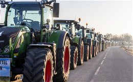 Protest der Landwirte: Rund 1.500 Traktoren in der Innenstadt