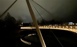 Unendliche Geschichte: Beleuchtung der Fuldabrücke wohl wieder im Frühjahr