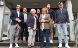 Patrick Krug und Maximilian Ziegler besuchen "Haus am Kirschberg"