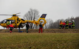 Nach Arbeitsunfall: Forstarbeiter mit Hubschrauber ins Krankenhaus