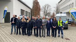 Antrittsbesuch im Polizeipräsidium: Innenminister Roman Poseck vor Ort