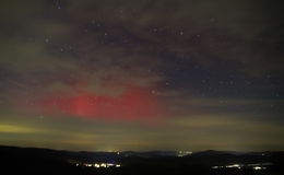 Polarlichter auch aus der Rhön zu sehen