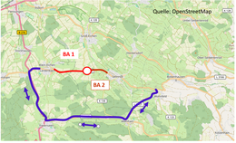 Straßenbauarbeiten auf der L3166 zwischen Lardenbach und Sellnrod