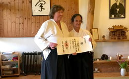Monika Gensler zweite Frau in Deutschland mit 6. Dan im Aikido (Iwama Ryu)