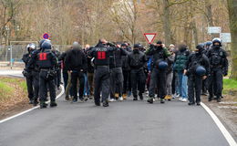 Extremsituation Fußballstadion: Großübung der Bundespolizei Hünfeld