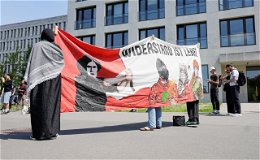 Pro-Palästina Demo auf dem Uni-Campus Frankfurt