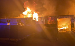 Alarm in der Nacht: Halle in Bad Soden-Salmünster brennt komplett ab!