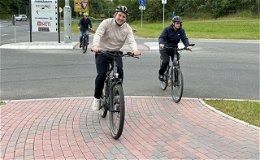 Neue Fahrradwege und Beleuchtungen - Große Einweihungsfahrt