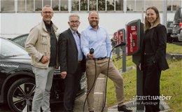 22 neue Ladepunkte für Elektrofahrzeuge bei atzert:weber